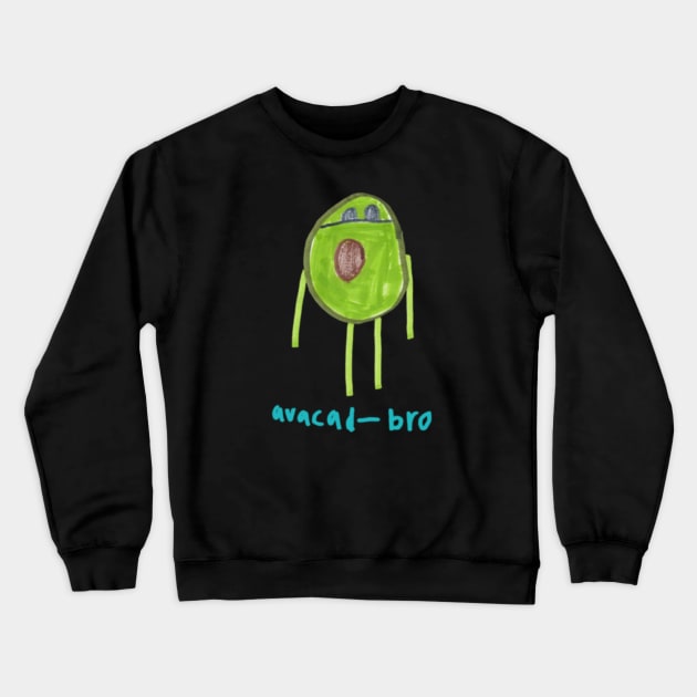 avacad-bro Crewneck Sweatshirt by SchlockOrNot